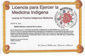 Borekin Tribal Medical License Dr. James